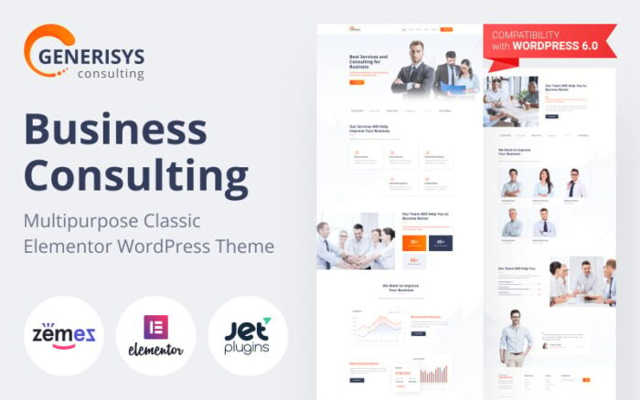 Generisys - Business Consulting Multipurpose Classic WordPress Elementor Theme