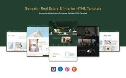 Genesis - Template HTML untuk Properti dan Interior