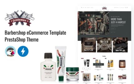 Gentleman - Barbershop eCommerce Template PrestaShop Theme