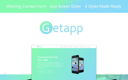 Getapp - App Landing Page Template