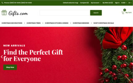 Gifts.com - Christmas Presents Shop OpenCart Template