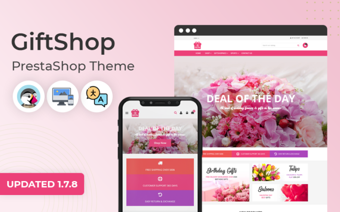 GiftShop - Tema Prestashop Responsif Serbaguna