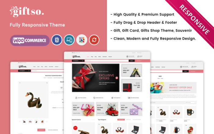 Giftso - Tema WooCommerce Responsif Toko Hadiah