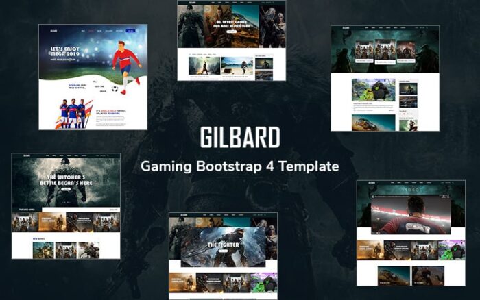 Gilbard - Templat Situs Web Bootstrap 5 Gaming