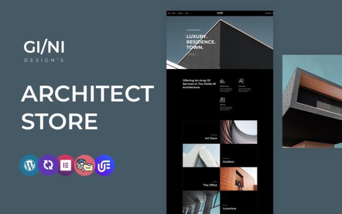 Gini - Architecture WordPress Elementor CMS Theme