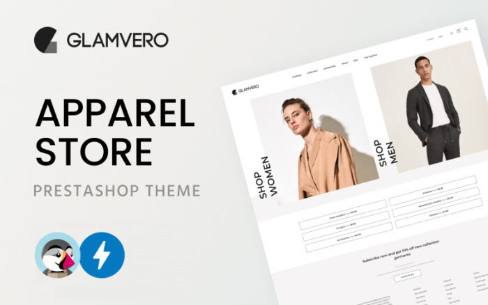 GlamVero - Tema PrestaShop Toko Pakaian Bersih