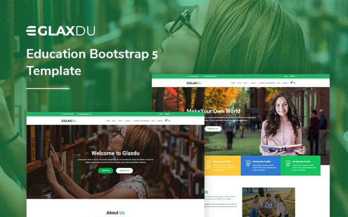 Glaxdu - Template Situs Web Pendidikan