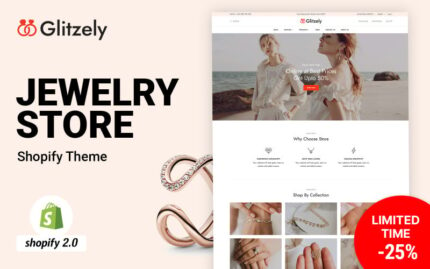 Tema Shopify Perhiasan & Berlian Glitzely