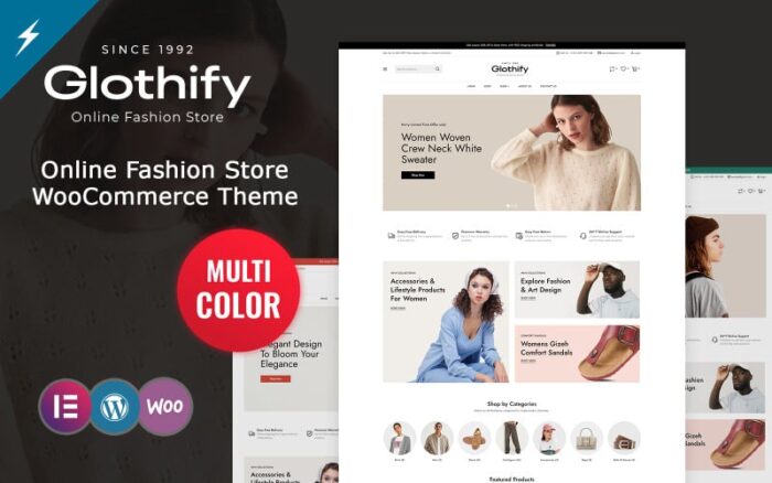 Glothify - Tema WooCommerce Toko Mode dan Pakaian