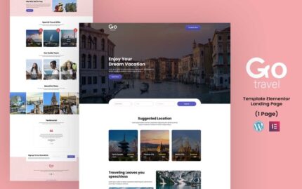 Go Travel - Travelling Services Elementor Landing Page Template