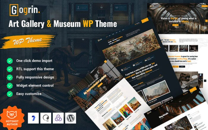 Gogrin - Tema WordPress Galeri Seni dan Museum