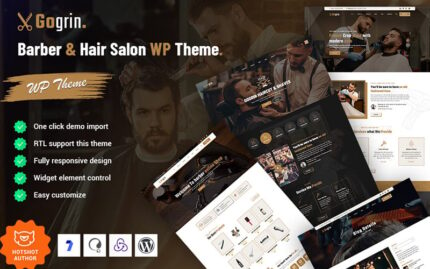 Gogrin - Barber & Hair Salon WordPress Theme