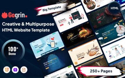 Gogrin - Template Situs Web Responsif yang Kreatif dan Serbaguna