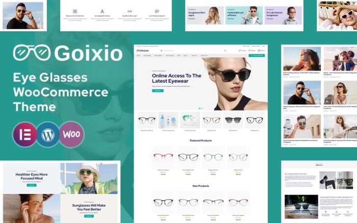 Goixio - Kacamata Hitam, Kacamata Tema WooCommerce