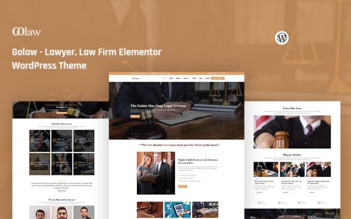 Golaw - Tema WordPress Elementor untuk Pengacara dan Firma Hukum