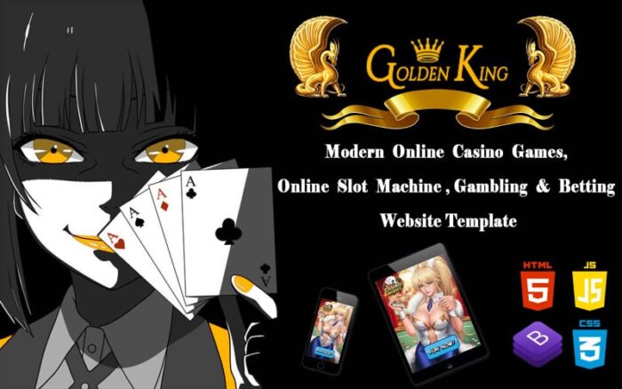 Golden King - Permainan Kasino Online Modern, Mesin Slot Online, Template Situs Web Taruhan Perjudian