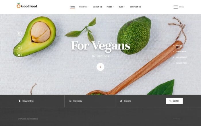 GoodFood - Template Situs Web HTML5 Multihalaman Bersih untuk Restoran