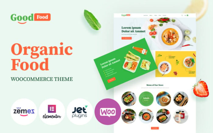 GoodFood - Template Makanan Organik Bergaya Tema WooCommerce