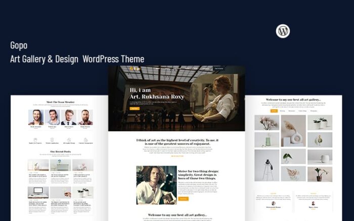 Gopo - Tema WordPress Galeri Seni & Desain