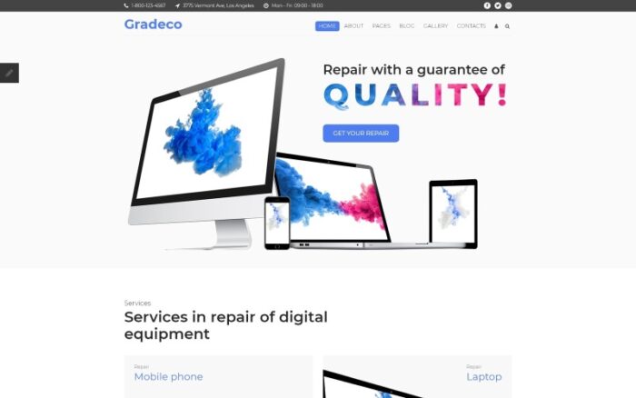 Gradeco - Template Joomla Perbaikan Komputer