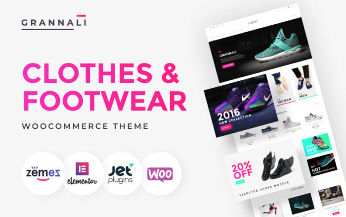 GrannaLi - Tema WooCommerce Pakaian & Alas Kaki