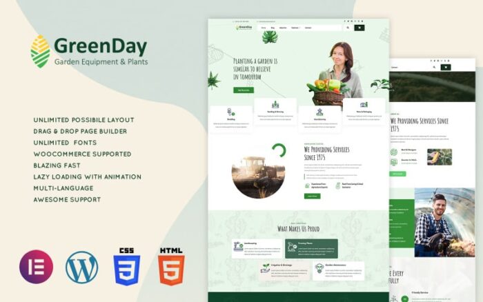 Greenday - Tema WordPress Pertanian & Perkebunan