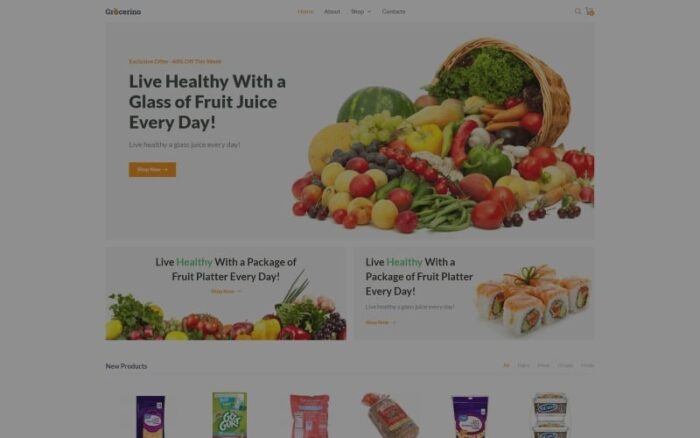 Grocerino - Tema WooCommerce Toko Kelontong