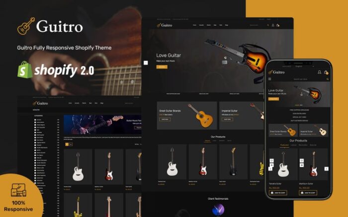 Guitro - Tema Shopify Responsif