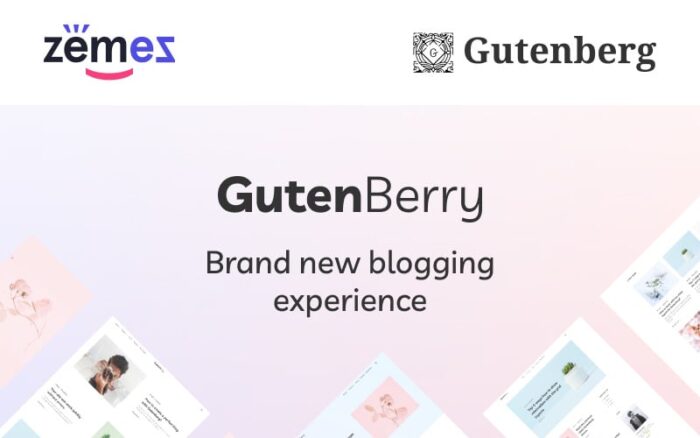 Gutenberry - Tema WordPress Blog Bersih berbasis Gutenberg