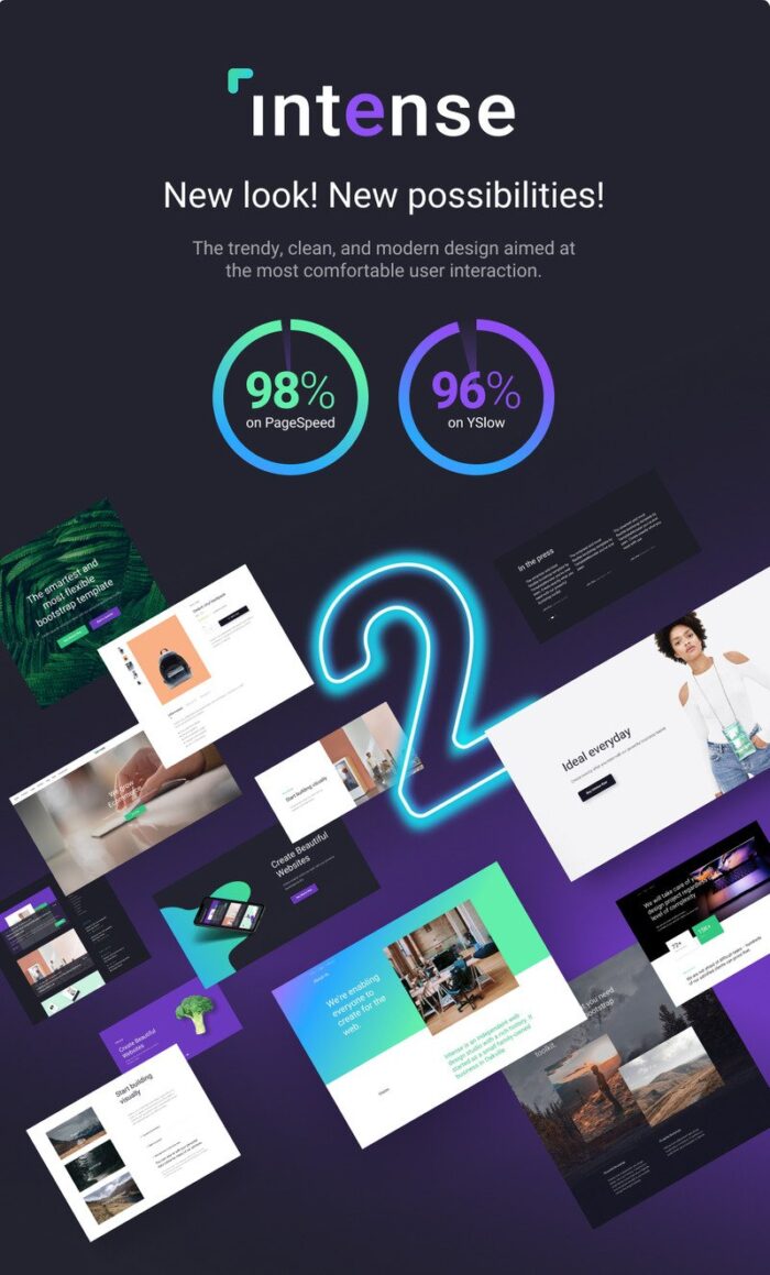 Multipurpose Intense - Template Situs Web HTML Bootstrap #1 - Fitur Gambar 1