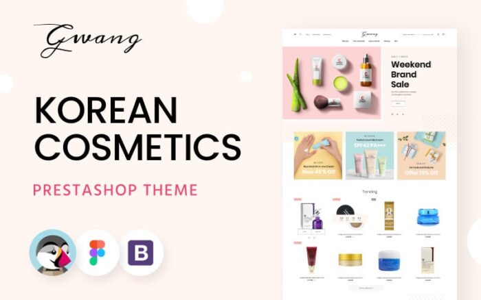 Gwang - Template E-dagang Kosmetik Korea Tema PrestaShop