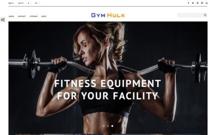 GymHulk - Tema PrestaShop Peralatan Olahraga