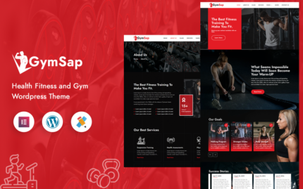 Gymsap Health Fitness and Gym Wordpress Theme