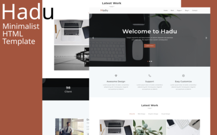 Hadu - Minimalist HTML Template