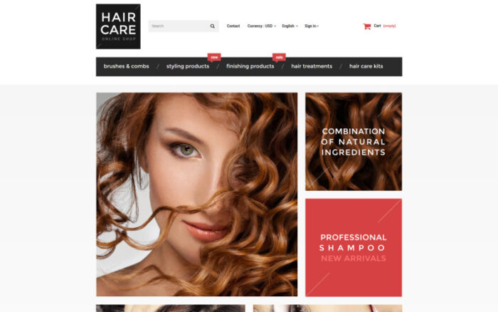 Tema PrestaShop Pengilap Rambut