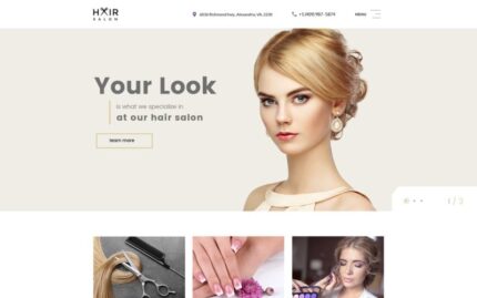 Template Situs Web Multihalaman Salon Rambut