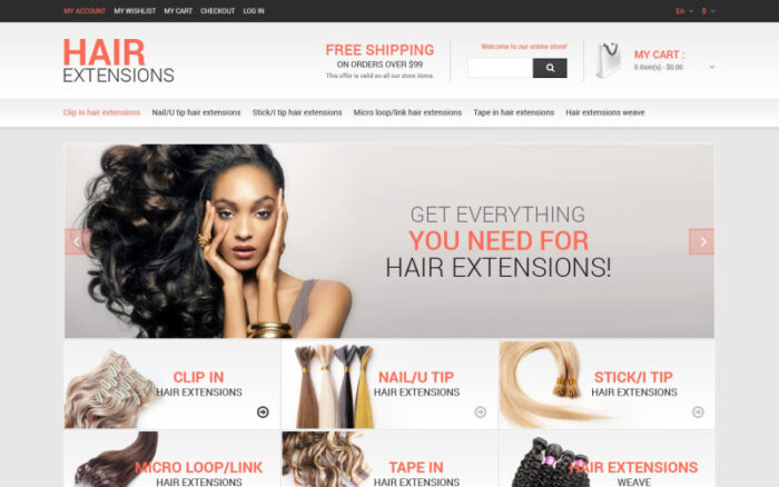 Tema Magento Responsif Salon Rambut