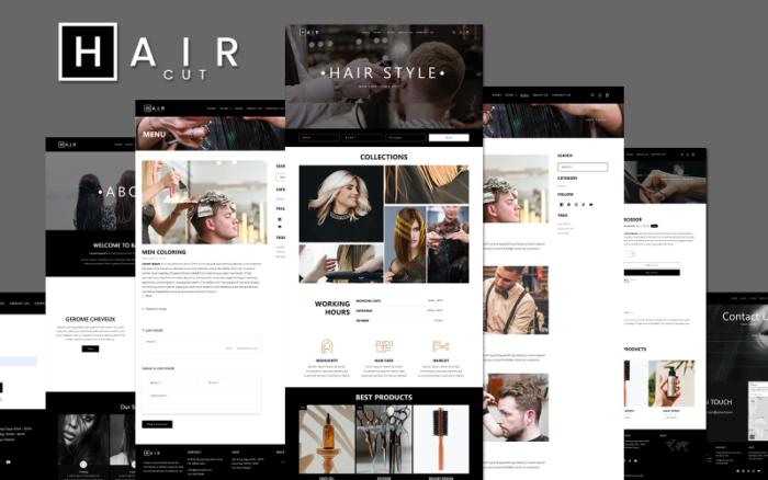 Hair Salon Shopify Themes