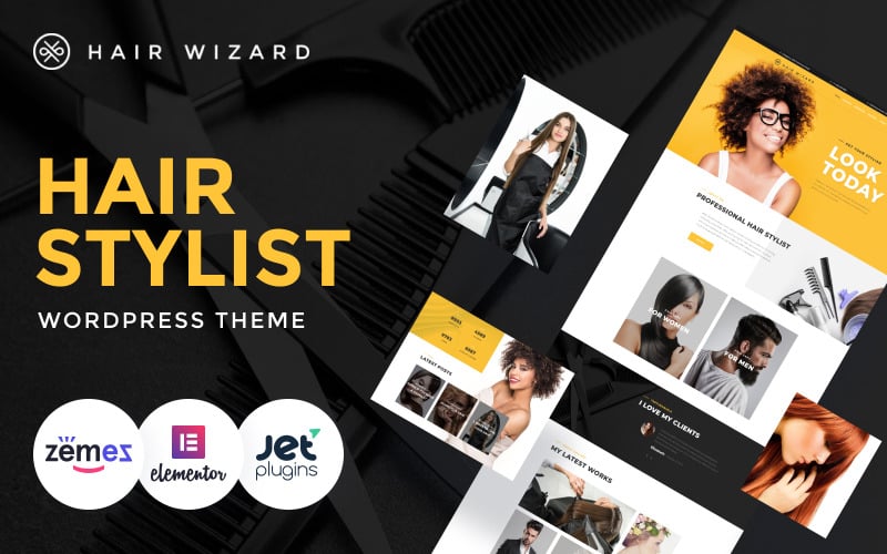 Hair Wizard - Tema WordPress Penata Rambut