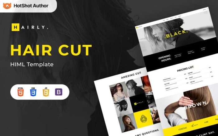 Hairly - Template HTML Perawatan Rambut dan Salon Rambut