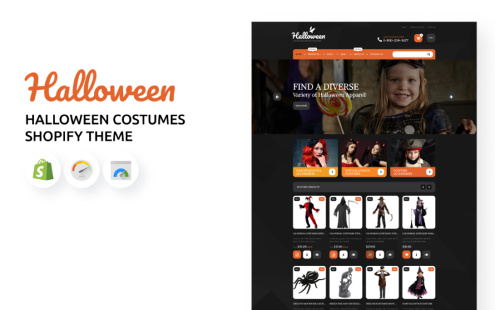 Tema Shopify Kostum Halloween