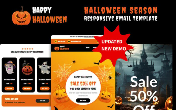 Musim Halloween - Template Buletin Responsif