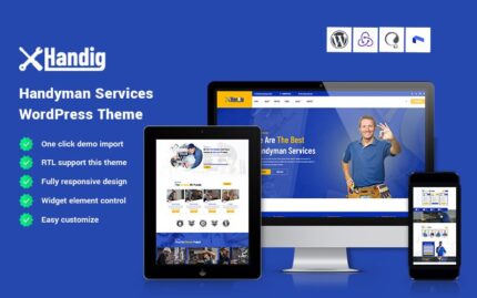 Handig - Handyman Services WordPress Theme