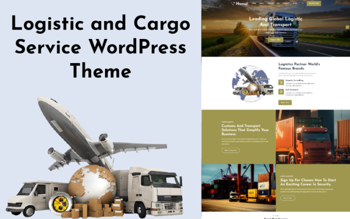 Hanui - Tema WordPress Layanan Logistik dan Kargo