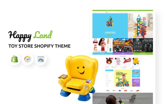 Happy Land - Tema Shopify Toko Mainan