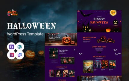 Happywen - Halloween WordPress Elementor Theme