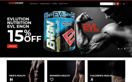 Hard Gainer - Sports Nutrition Store Responsive Magento Theme