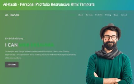 Hasib - Personal Portfolio Landing Page Template