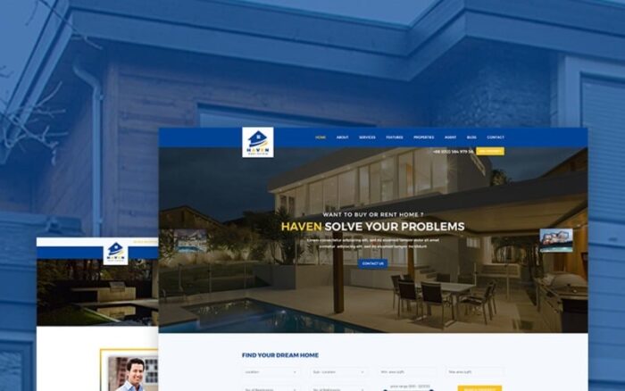 Haven - Template Situs Web Properti