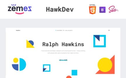 HawkDev - Web Developer Portfolio Website Template